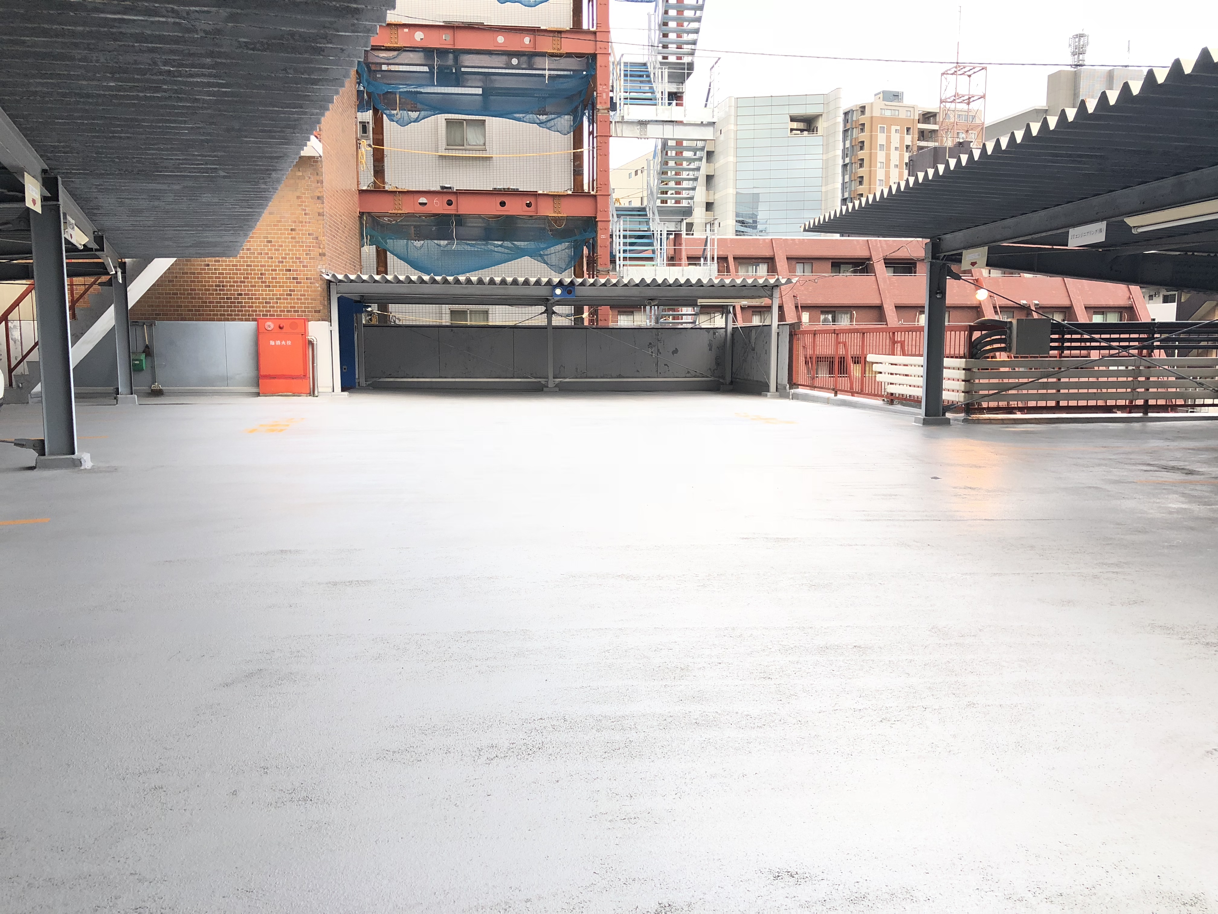 屋上防水工事ー荷物整理及び完成