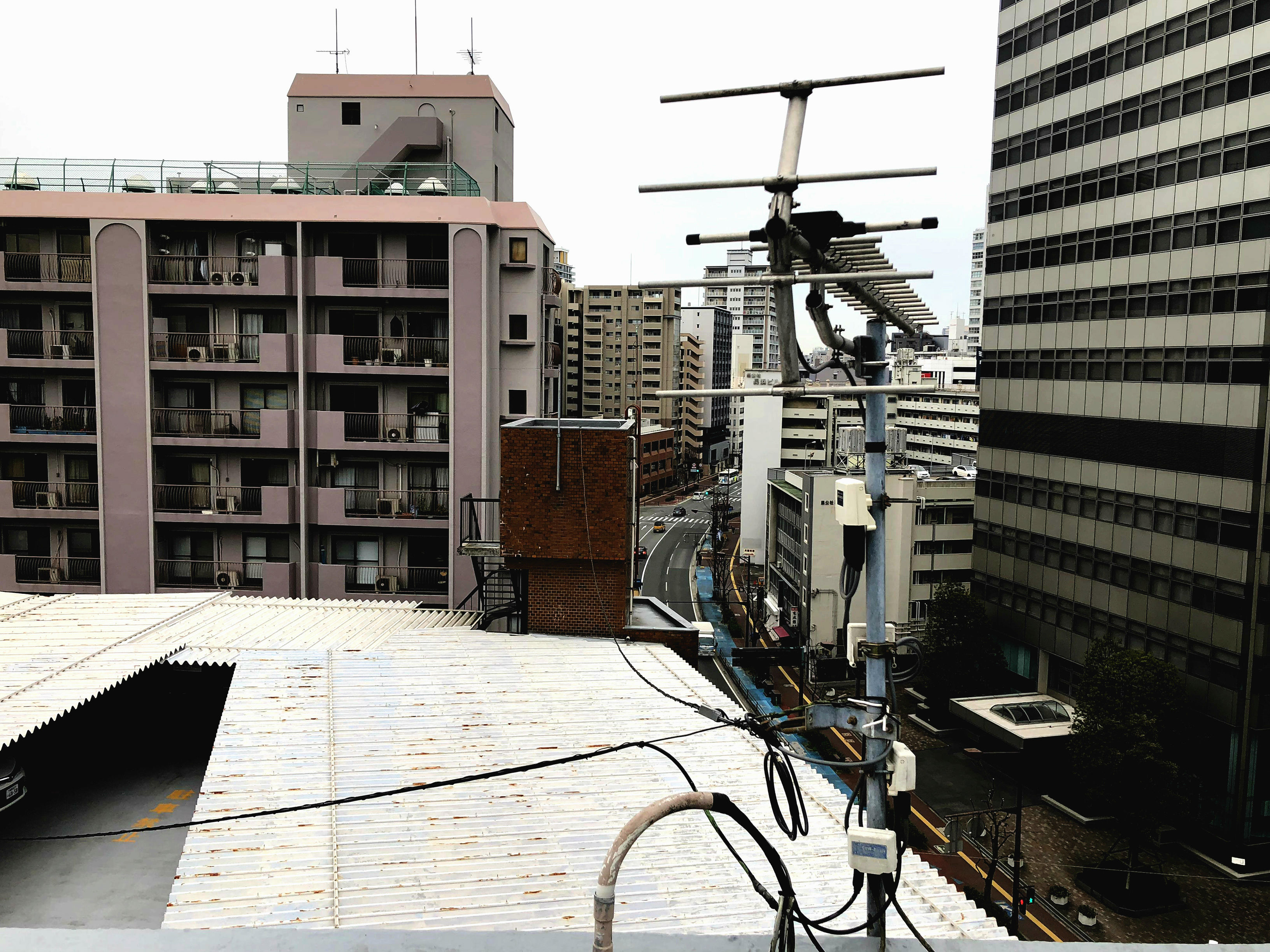 屋上アンテナ調整